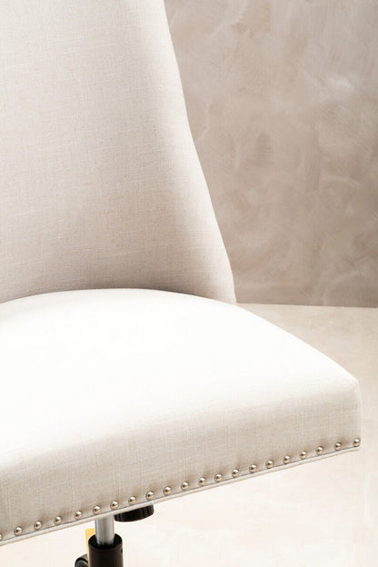 Washington Natural Fabric Home Office Chair 4 - Online Bedrooms