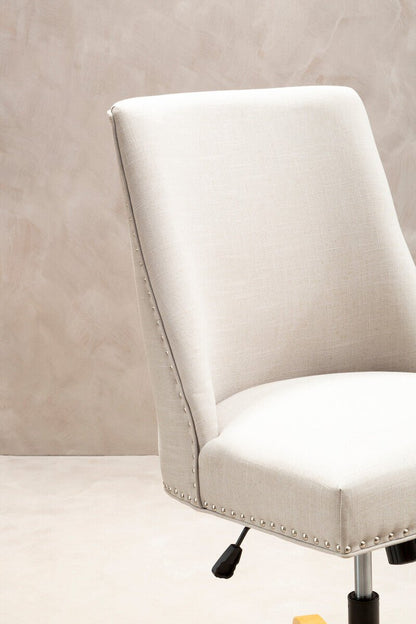Washington Natural Fabric Home Office Chair 3 - Online Bedrooms