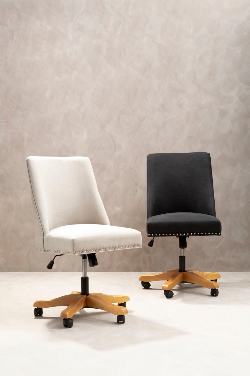 Washington Natural Fabric Home Office Chair 17 - Online Bedrooms