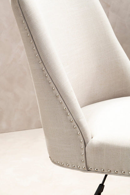Washington Natural Fabric Home Office Chair 6 - Online Bedrooms