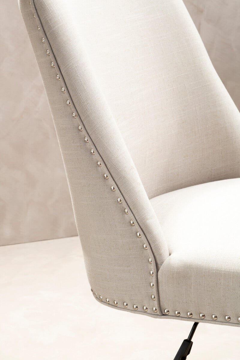 Washington Natural Fabric Home Office Chair 6 - Online Bedrooms