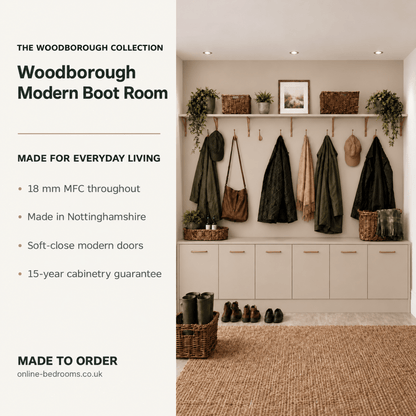 Woodborough Modern Boot Room Furniture 2 - Online Bedrooms