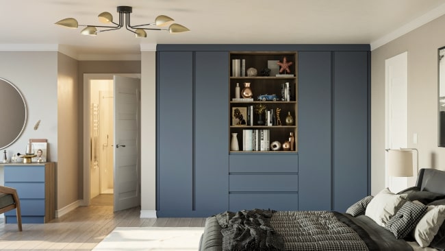 built in wardrobe doors and colours