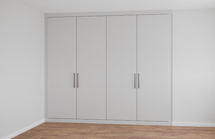 modern smooth fitted wardrobe doors