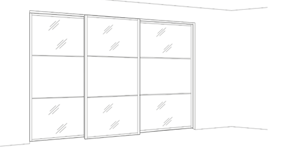 fitted wardrobe with sliding doors