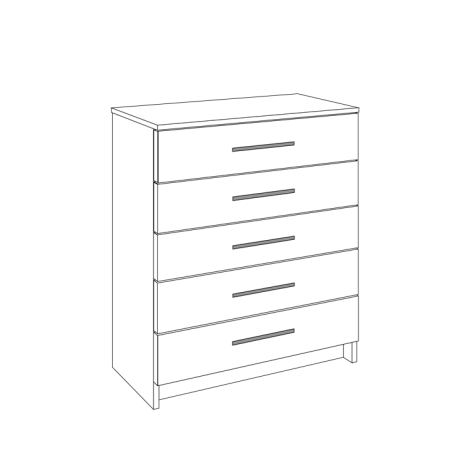 Chest of Drawers - 5 Drawers
