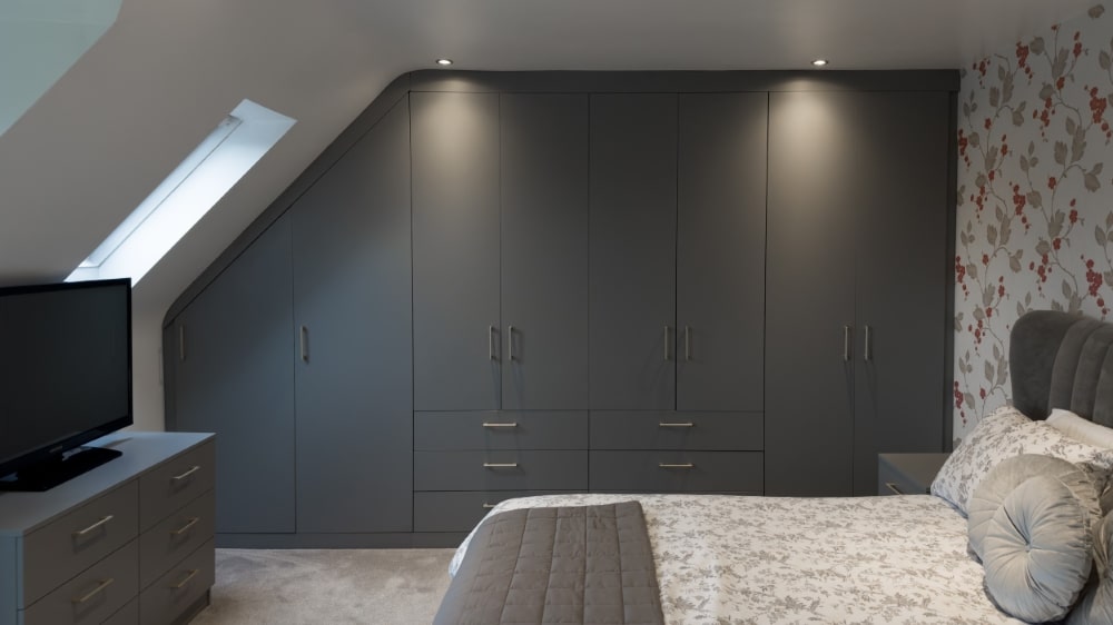 grey fitted wardrobe in nottingham