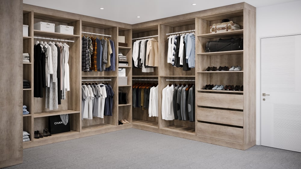 walk-in wardrobe